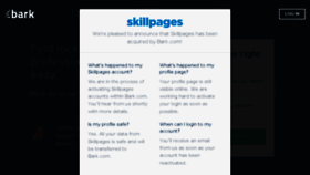 What Skillpages.com website looked like in 2016 (8 years ago)
