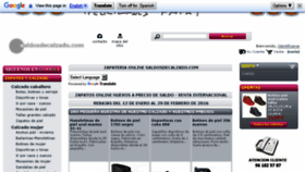 What Saldosdecalzado.com website looked like in 2016 (8 years ago)