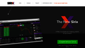 What Sirixtrader.com website looked like in 2016 (8 years ago)