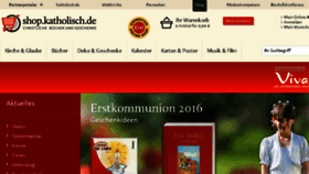 What Shop-katholisch.de website looked like in 2016 (8 years ago)