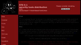 What S-t-d.org website looked like in 2016 (8 years ago)