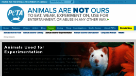 What Stopanimaltests.com website looked like in 2016 (8 years ago)