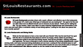 What Stlouisrestaurants.com website looked like in 2016 (8 years ago)