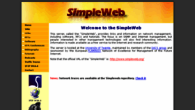 What Simpleweb.org website looked like in 2016 (8 years ago)