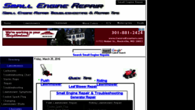 What Small-engine-repairs.com website looked like in 2016 (8 years ago)