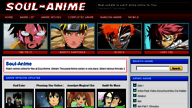 What Soul-anime.net website looked like in 2016 (8 years ago)