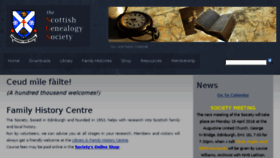 What Scotsgenealogy.com website looked like in 2016 (8 years ago)