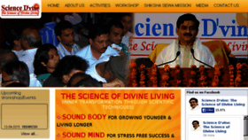 What Scidivine.com website looked like in 2016 (8 years ago)