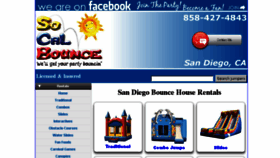 What Socalbounce.com website looked like in 2016 (8 years ago)