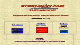 What Steelnavy.net website looked like in 2016 (8 years ago)