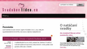 What Svadobnevideo.eu website looked like in 2016 (8 years ago)
