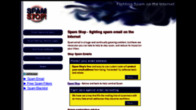 What Spamstop.org website looked like in 2016 (8 years ago)