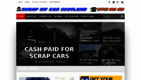 What Scrapacarscotland.com website looked like in 2016 (8 years ago)