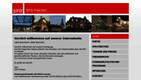 What Spd-frechen.de website looked like in 2016 (8 years ago)