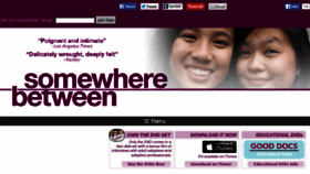 What Somewherebetweenmovie.com website looked like in 2016 (8 years ago)