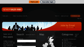 What Seniorsalesjobs.co.uk website looked like in 2016 (8 years ago)