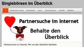 What Singleboersen-ueberblick.de website looked like in 2016 (8 years ago)