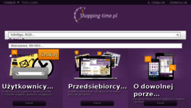 What Shopping-time.pl website looked like in 2016 (8 years ago)