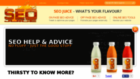 What Seo-juice.co.uk website looked like in 2016 (8 years ago)