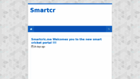 What Smartcric.me website looked like in 2016 (8 years ago)