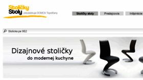 What Stolickystoly.sk website looked like in 2016 (8 years ago)