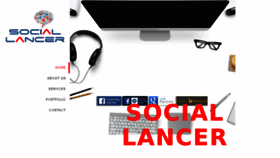 What Sociallancer.com website looked like in 2016 (8 years ago)