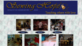 What Sewinghope.org website looked like in 2016 (8 years ago)