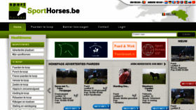 What Sporthorses.be website looked like in 2016 (8 years ago)