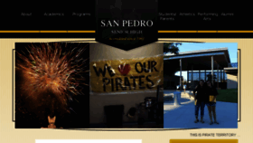 What Sanpedrohs.org website looked like in 2016 (8 years ago)