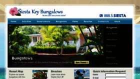 What Siestakeybungalows.com website looked like in 2016 (8 years ago)
