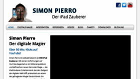 What Simonpierro.de website looked like in 2016 (8 years ago)