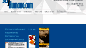 What Seryhumano.com website looked like in 2016 (8 years ago)