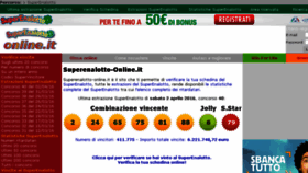 What Superenalotto-online.it website looked like in 2016 (8 years ago)