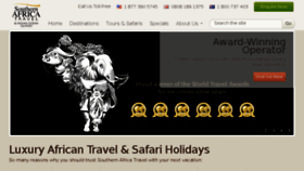 What Southernafricatravel.com website looked like in 2016 (8 years ago)