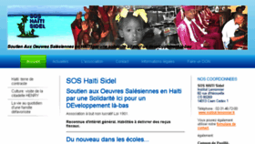 What Sos-haiti-sidel.fr website looked like in 2016 (8 years ago)
