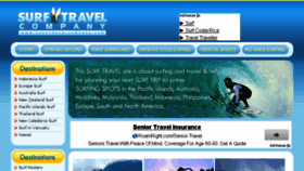 What Surftravelcompany.com website looked like in 2016 (8 years ago)