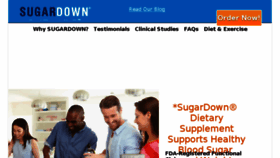 What Sugardown.com website looked like in 2016 (8 years ago)