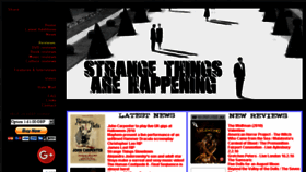 What Strangethingsarehappening.com website looked like in 2016 (8 years ago)