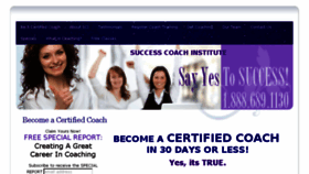 What Successcoachinstitute.com website looked like in 2016 (8 years ago)
