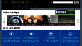 What Store.mises.org website looked like in 2016 (8 years ago)