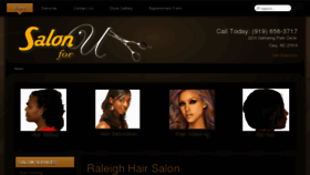 What Salonforu.com website looked like in 2016 (8 years ago)