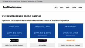 What Spielcasinoinfo.org website looked like in 2016 (8 years ago)