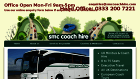 What Smccoachhire.com website looked like in 2016 (8 years ago)