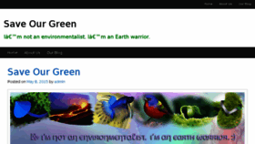 What Save-our-green.com website looked like in 2016 (8 years ago)