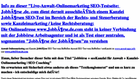 What Seokanzlei.de website looked like in 2016 (8 years ago)