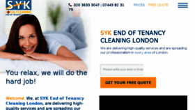 What Syk-cleaning.co.uk website looked like in 2016 (8 years ago)