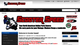 What Scooter-speed.com website looked like in 2016 (8 years ago)