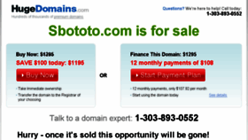 What Sbototo.com website looked like in 2016 (8 years ago)