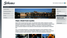 What Staubli.cz website looked like in 2016 (8 years ago)