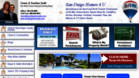What Sandiegohomes4u.com website looked like in 2016 (8 years ago)